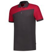 Tricorp Poloshirt Bicolor Naden 202006 Darkgrey-Red Maat XS