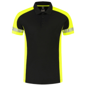 Tricorp Poloshirt Reflective Redefined Zwart/Fluorgeel Maat 5XL