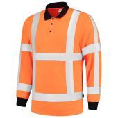 Tricorp Poloshirt RWS Birdseye Lange Mouw 203005 Fluor Orange Maat XS