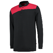 Tricorp Polosweater Bicolor Naden 302004 Black Red Maat L