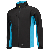 Tricorp Softshell Bicolor 402002 Black/Turquoise Maat 7XL