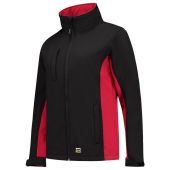 Tricorp Softshell Bicolor Dames 402008 Black-Red Maat XS