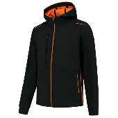 Tricorp Softshell Capuchon Accent 402705 Black/Orange Maat XS
