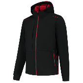 Tricorp Softshell Capuchon Accent 402705 Black/Red Maat XS