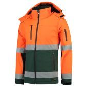 Tricorp Softshell ISO20471 Bicolor 403007 Fluor Orange-Green Maat XS