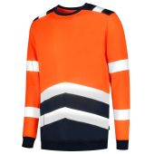 Tricorp Sweater High Vis Bicolor 303004 Fluor Orange-Ink Maat XL