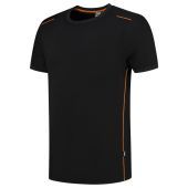Tricorp T-shirt Accent 102703 Black-Orange Maat XS