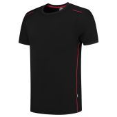 Tricorp T-shirt Accent 102703 Black-Red Maat XS