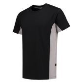Tricorp T-shirt Bicolor 102004 Black-Grey Maat XS