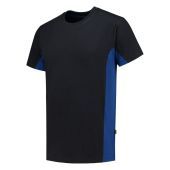 Tricorp T-shirt Bicolor 102004 Navy-Royalblue Maat XS