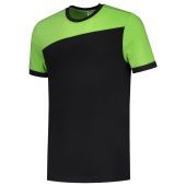 Tricorp T-shirt Bicolor Naden 102006 Black-Lime Maat XS