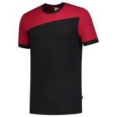 Tricorp T-shirt Bicolor Naden 102006 Black-Red Maat XS