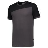 Tricorp T-shirt Bicolor Naden 102006 Darkgrey-Black Maat XS