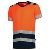 Tricorp T-shirt High Vis Bicolor 103006 Fluor Orange-Ink Maat XS