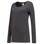 Tricorp T-shirt Lange Mouw Dames 101010 Darkgrey Maat XS