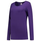Tricorp T-shirt Lange Mouw Dames 101010 Purple Maat XS