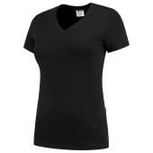 Tricorp T-shirt V Hals Fitted Dames 101008 Black Maat XS