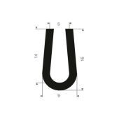 U-PROFIEL AFGEROND EPDM 5X16X9MM