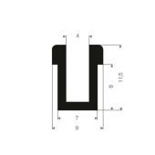 U-PROFIEL AFGEROND EPDM 4X9X11,5MM