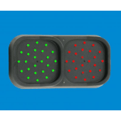 - Verkeerslicht led 2 voudig RO/GR 140X270X50