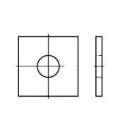 Delftechniek Volgplaat Vierkant Zwart D436 M30-30X90X6